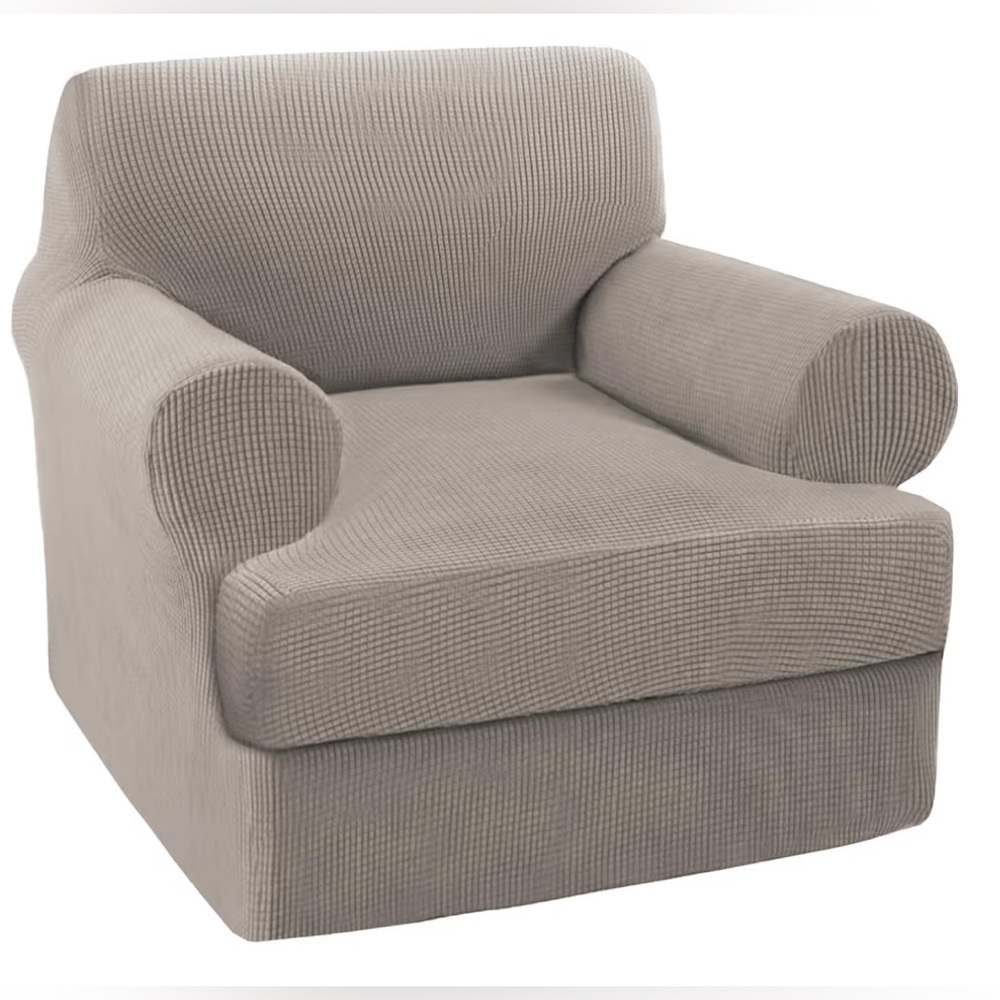 Turquoize ArmChair Slipcover with Individual T Cushion Seat Covers
